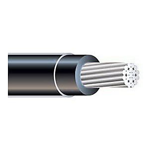 Aluminum Wire - XHHW 500 MCM Stranded BLACK Aluminum Wire (Cut to Length)