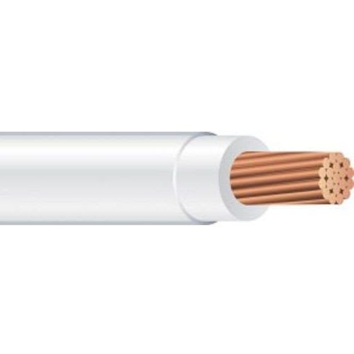 Copper Wire - XHHW #12 Stranded WHITE Copper Wire (500ft Spool)