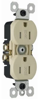 Pass & Seymour / Legrand - P&S 3232TRWRICC8 TR WR DUP REC 15A/