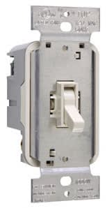 Pass & Seymour / Legrand - Pass & Seymour T603-LAV 600 W 120 Volt Light Almond Thermoplastic Incandescent Toggle with Non-Preset Dimmer