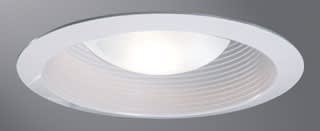 Cooper Lighting - Halo ERT513WHTTS 5 Inch Gloss White Trim with White Metal Baffle and Torsion Spring